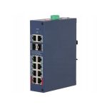 Суич PoE 12-портов управляем, индустриален CHS4212-8GT-110